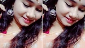 Desi Indian Babe Teases and Reveals Her Big Breasts and Tight Pussy