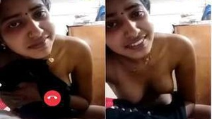 Cute Indian Girl Teases with Her Big Breasts