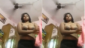 Desi girls revealing outfit gets changed in this amateur porn video