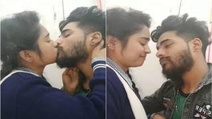 Exclusive Desi Lovers Sensual Kissing Session