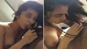 Sensual girl gives a blowjob and gets rid of her lovers cock in an exclusive video