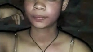 Desi girl sucking and fucking with loud moans marched