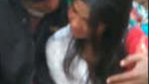 Desi babe caught giving a guy a blowjob in the park