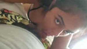 First-time Punjabi babe gives a sensual blowjob