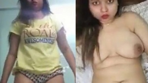 SEXY BABE TEASING AND STRIPING FORA