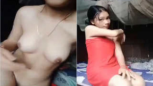 Amateur Assamese Girl Shows Off Her Big Breasts and Masturbates