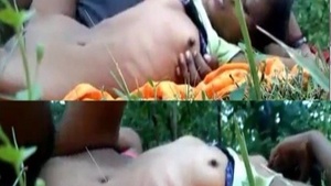 Desi Dehati and her boyfriend have a wild sex session in the jungle