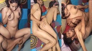 Slim guy gets naughty with a seductive woman on camera