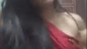 Pretty girl showing breasts pussy on messenger video call