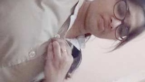 Desi babe dresses up for her boss and makes a video