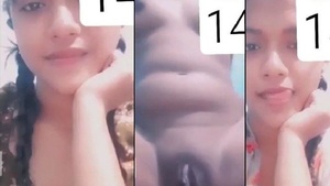 Teen girl teases boyfriend with her sexy body in front of her sister