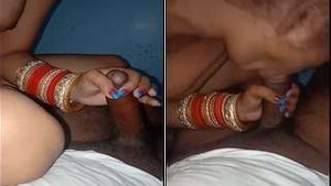 Newlywed Punjabi Wife Gives Her Husband a Nice Blowjob