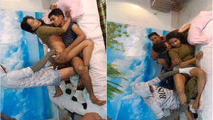 Desi Foursome Gets Naughty with Blowjob and Fucking