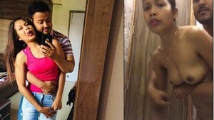 Exclusive Bathroom Anal Sex with Cute Indian College Student