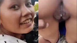 Outdoor sex with my assami girlfriend and cum in her ass