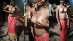 Desi Indian girls topless dance show in 84-minute video