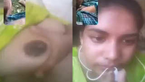 Desi Girl Teases Her Lover with Her Busty Body on Video Call