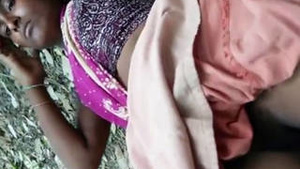 Desi Indian girl in saree flaunts her open pink pussy for the camera