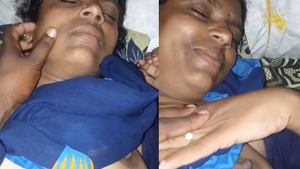 Tamil Wife Boob Pressed And Naked Captured