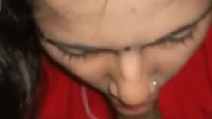 Beautiful wife indulges in a steamy oral pleasure