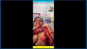 Young village girl flaunts her curves on camera
