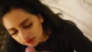 Desi NRI Wife Gives Her Husband a Sensual Blowjob in Bed