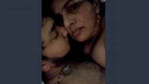 Sexy Desi Bhabhi kissing and freeing her husband Pau