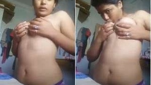 Desi Girls Exclusive Playtime with Her Big Breasts on Camera