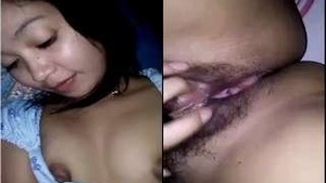 Exclusive Nepali Girl Shows Off Her Gorgeous Breasts, Licks Herself and Masturbates