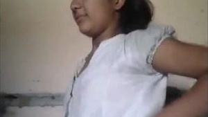 Beautiful girl wearing after fuck