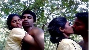 Indian Couple Gets Naughty Outdoors with Kissing