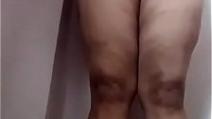 An Indian woman in the bathroom