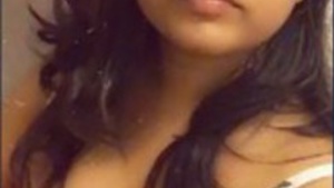 Sexy girl in bathroom, showing and fingering