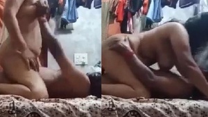 Desis mature wife gets naughty on MMSs hard cock in this video