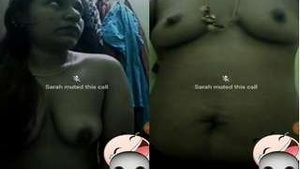 Desi Telugu Wife Shows Her Busty Body to Lover on Video Call