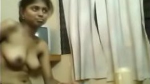 Naked Girl Eating Food