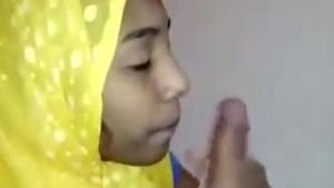 Desi girl gives a nice blowjob in this new video