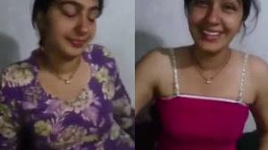 Lucky guy gets to enjoy desi bhabhis sensual stripping and kissing