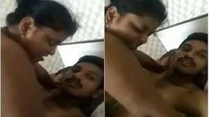Desi Bhabhi takes her husbands cock in her mouth and pussy