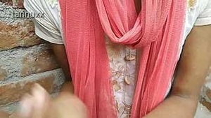 Desi teen student gets wild with teacher in outdoor setting