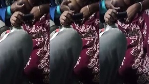 A steamy threesome with busty women in a video