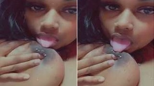 Horny NRI Girl Teases with Her Big Boobs and Blowjob Skills