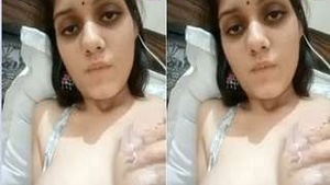 Exclusive Part of Horny Showing Her Big Breasts