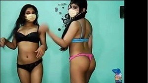 Indian lesbians in hotel on cam show