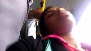 Sensual voyeurism with a beautiful girl