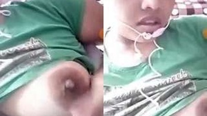 Exclusive Video: A Cute Girl Shows Off Her Big Boobs