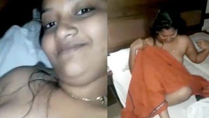 Beautiful teen girl after fuck by her lover