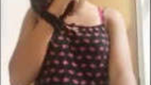 Cute girl from the northeast removing clothes