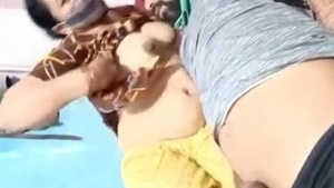 Desi maid giving milk to her boss and make handjob