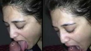 Desi Bhabhi gives a dirty blowjob to her boss in Hindi audio